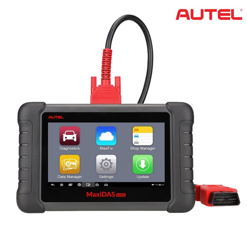 interface Autel MaxiDAS DS808 diagnostic automobile sur écran tablette