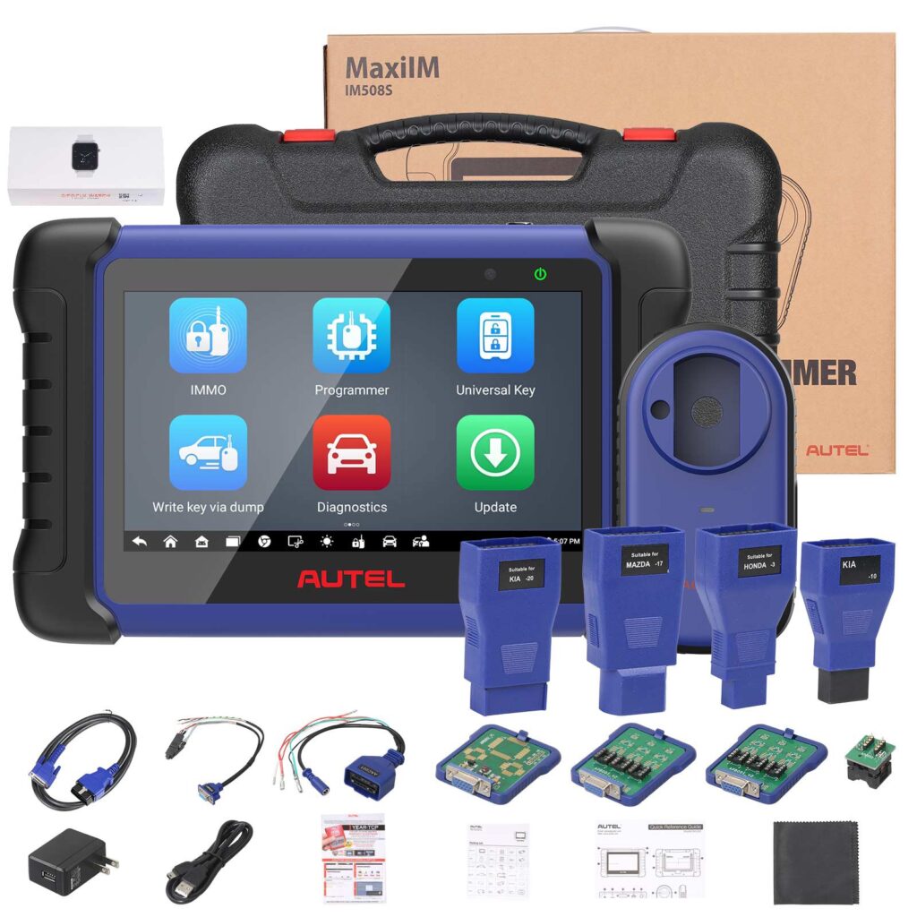 Autel IM508S connexion véhicule OBD programmation clé et diagnostic système