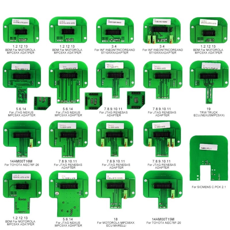Kit adaptateurs ECU BDM Tricore